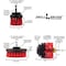 Drill Brush Power Scrubber By Useful Products 5 in W 5 in L Brush, Red Red-Orig-Red-2-4-Lim-Short - alternate 5